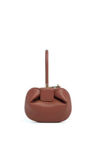 Cognac Nappa Leather Demi Bag - Front View | Gabriela Hearst
