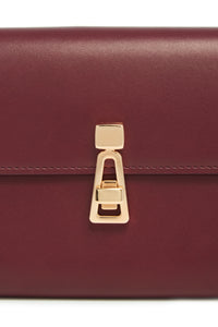 Phone Wallet in Bordeaux & Pink Leather