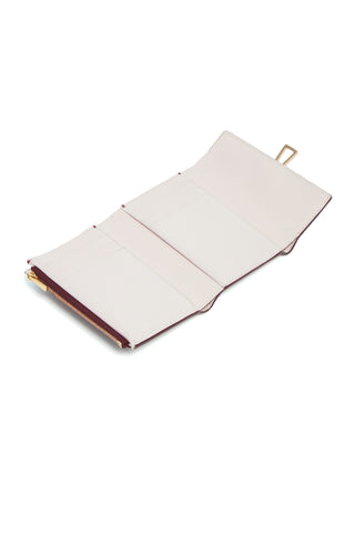 Pink Nappa Leather Interior - Open Wallet Detail | Gabriela Hearst