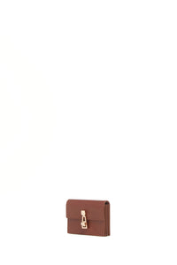 Concerta Card Wallet in Cognac Leather