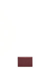 Concerta Card Wallet in Bordeaux & Pink Leather