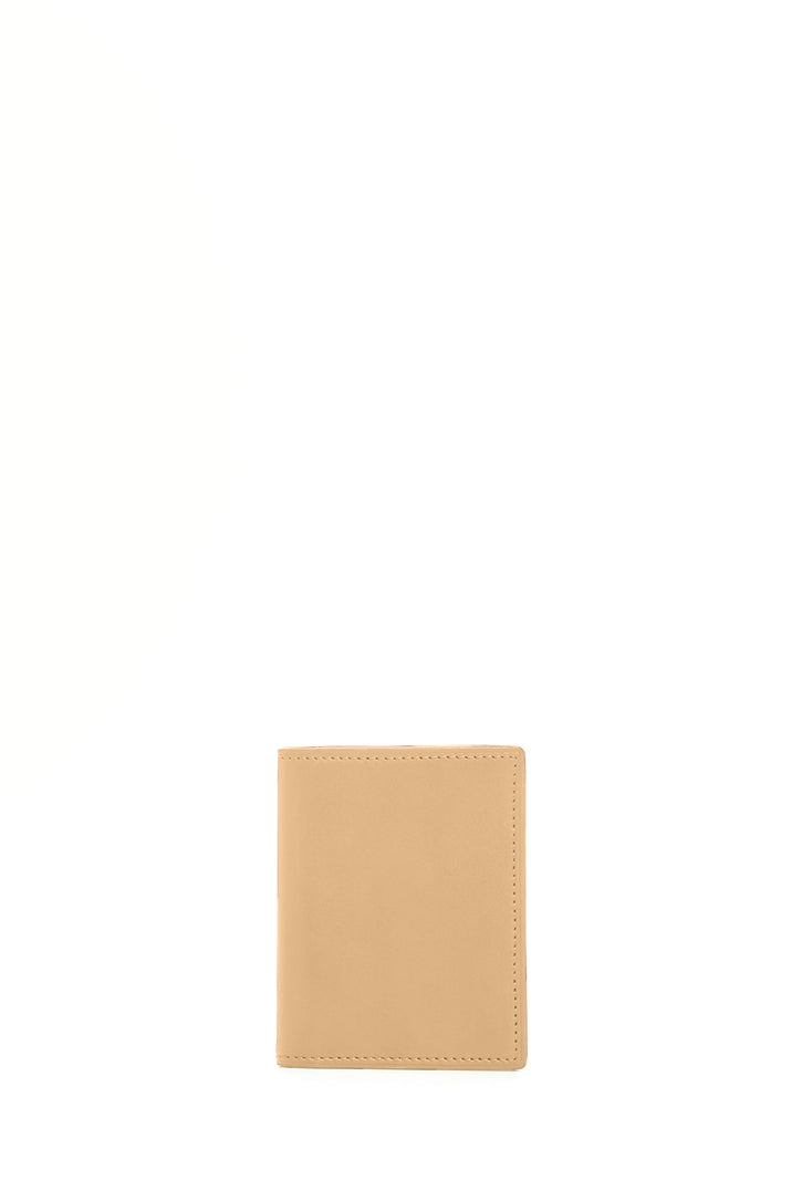 Simple Card Wallet in Nude Leather Testing