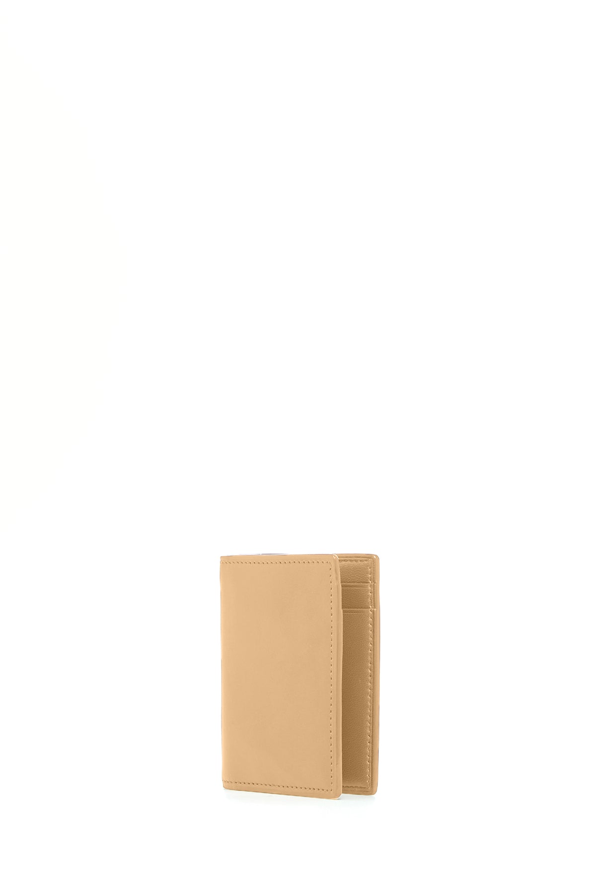 Simple Card Wallet in Nude Leather Testing