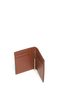 Simple Card Wallet in Cognac Leather