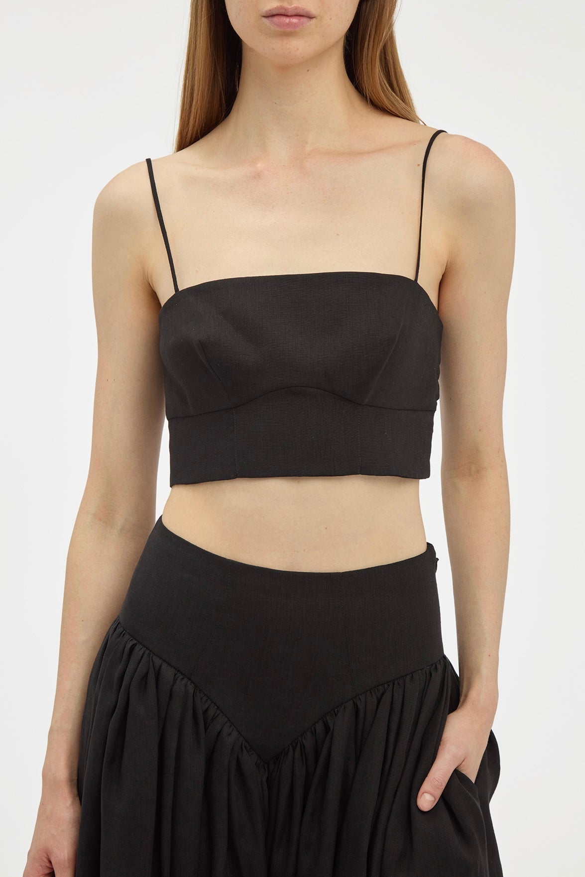 プリヤ ブラトップ（ブラックプリントシルク）