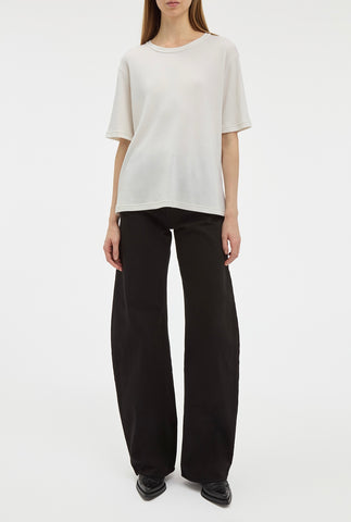 Kirby T-Shirt in Ivory Cashmere Jersey