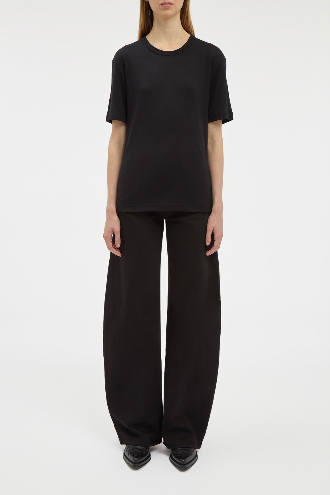 Kirby T-Shirt in Black Cashmere Jersey