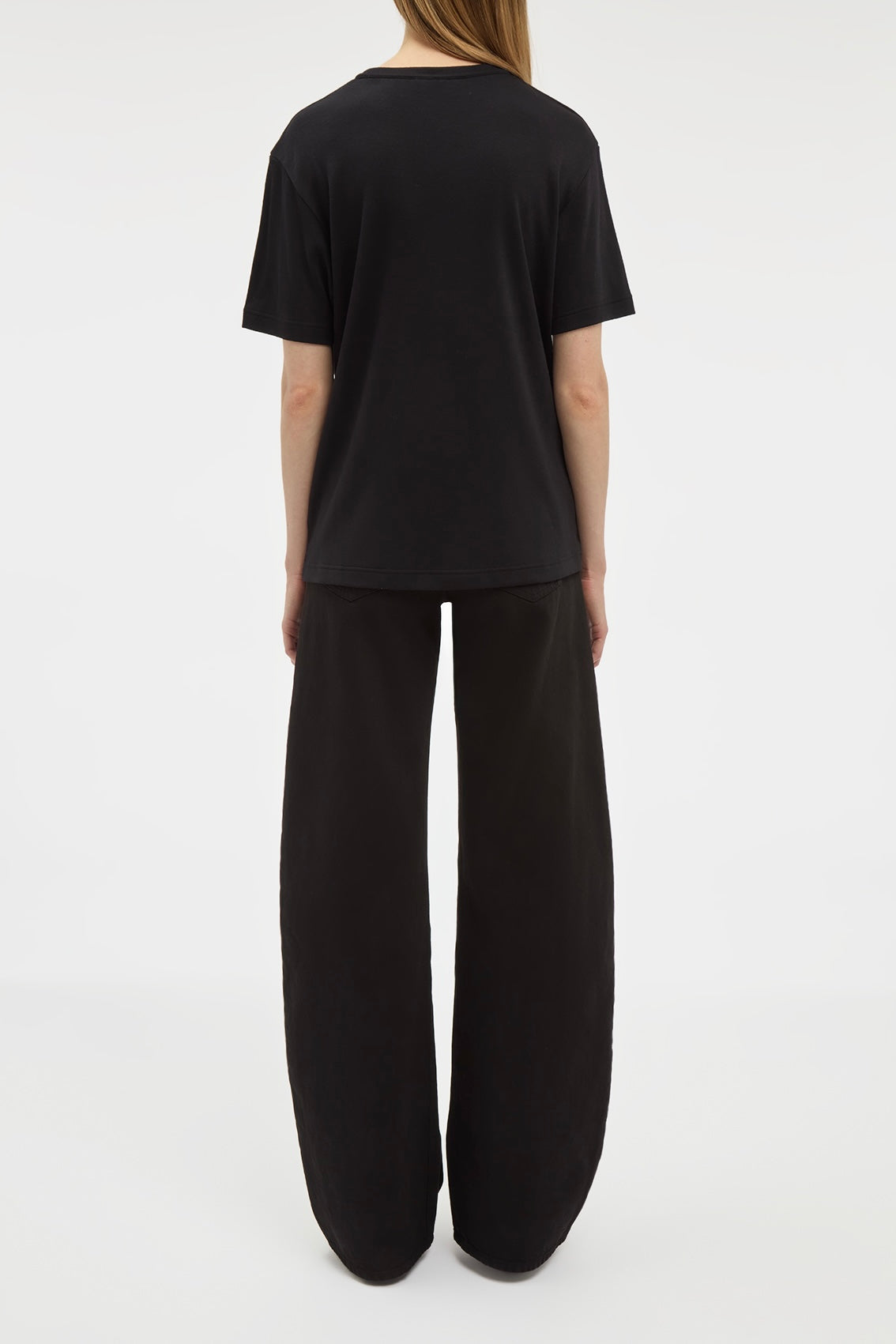 Kirby T-Shirt in Black Cashmere Jersey