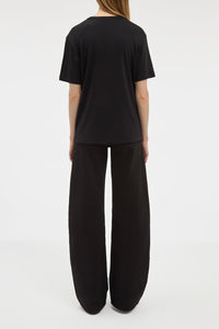 Kirby T-Shirt in Black Cashmere Jersey