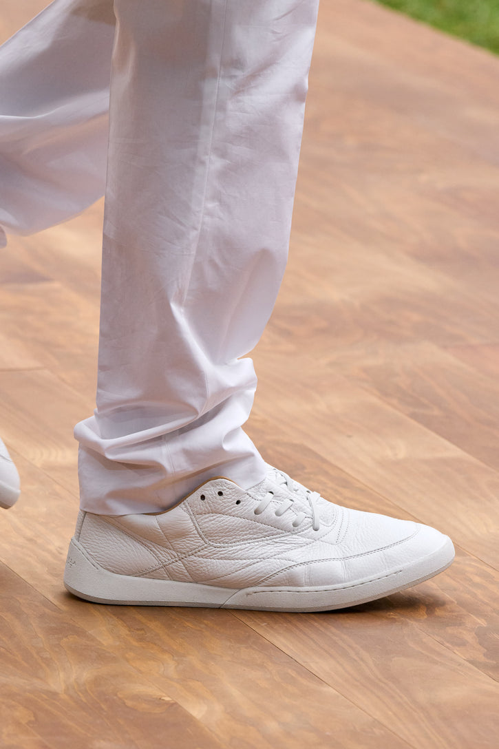Ohio Slip-on Sneaker in White Textured Leather