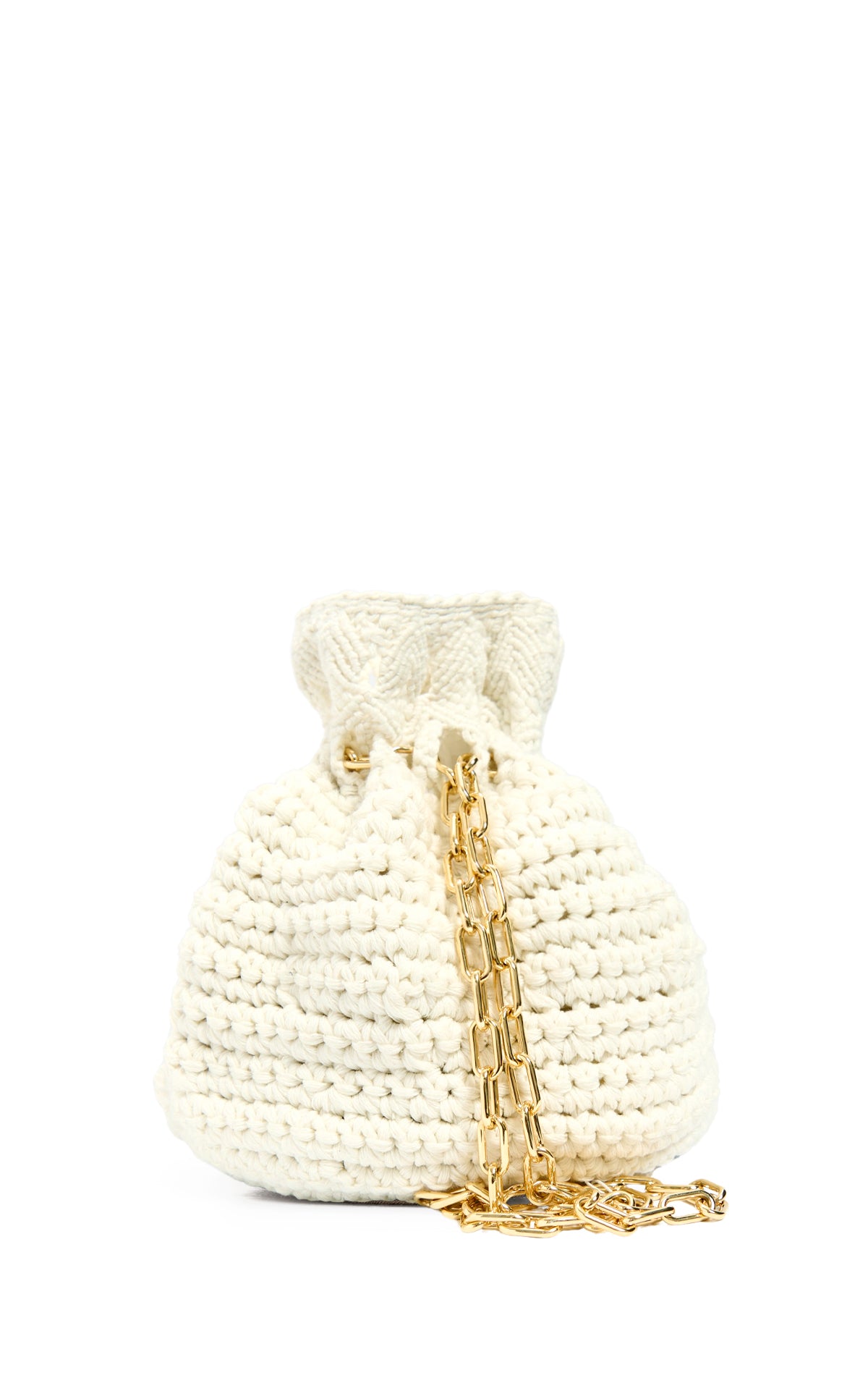 Marici Knit Bag in Ivory Cashmere