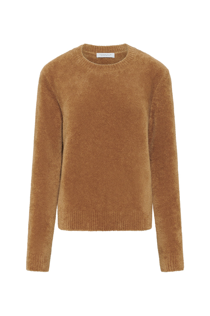 Imber Knit Sweater in Mid Camel Silk