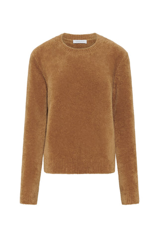 Imber Knit Sweater in Mid Camel Silk