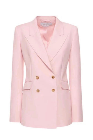 Angela Blazer in Blush Wool