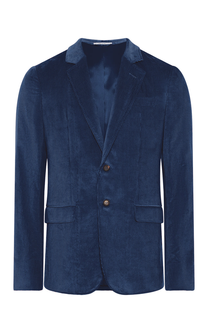 Irving Jacket in Electric Navy Sea Island Cotton Corduroy