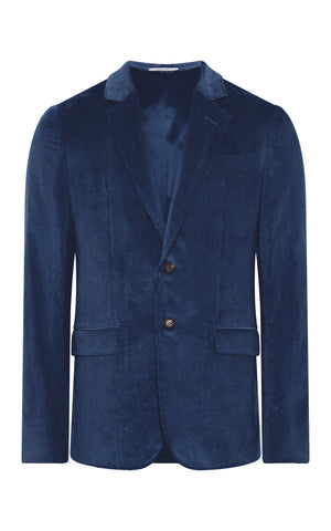 Irving Jacket in Electric Navy Sea Island Cotton Corduroy