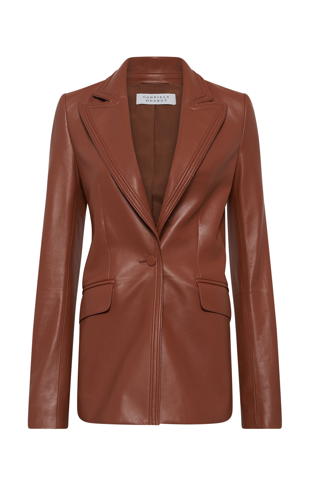 Isara Blazer in Cognac Nappa Leather