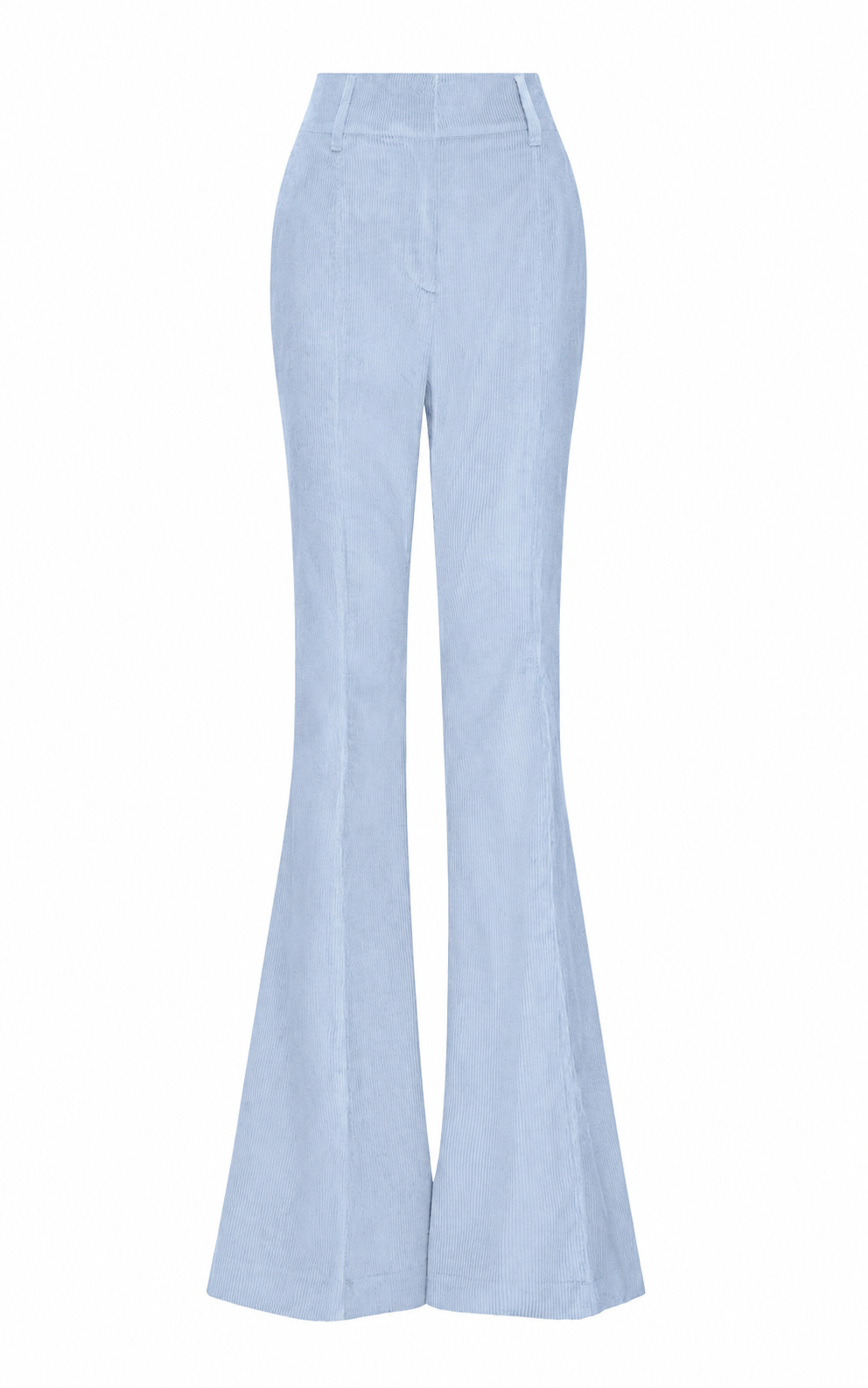 Ianthe Flare Pant in Light Blue Sea Island Cotton Corduroy