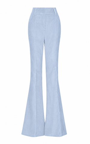 Ianthe Flare Pant in Light Blue Sea Island Cotton Corduroy