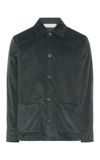 Javier Chore Jacket in English Green Sea Island Cotton Corduroy