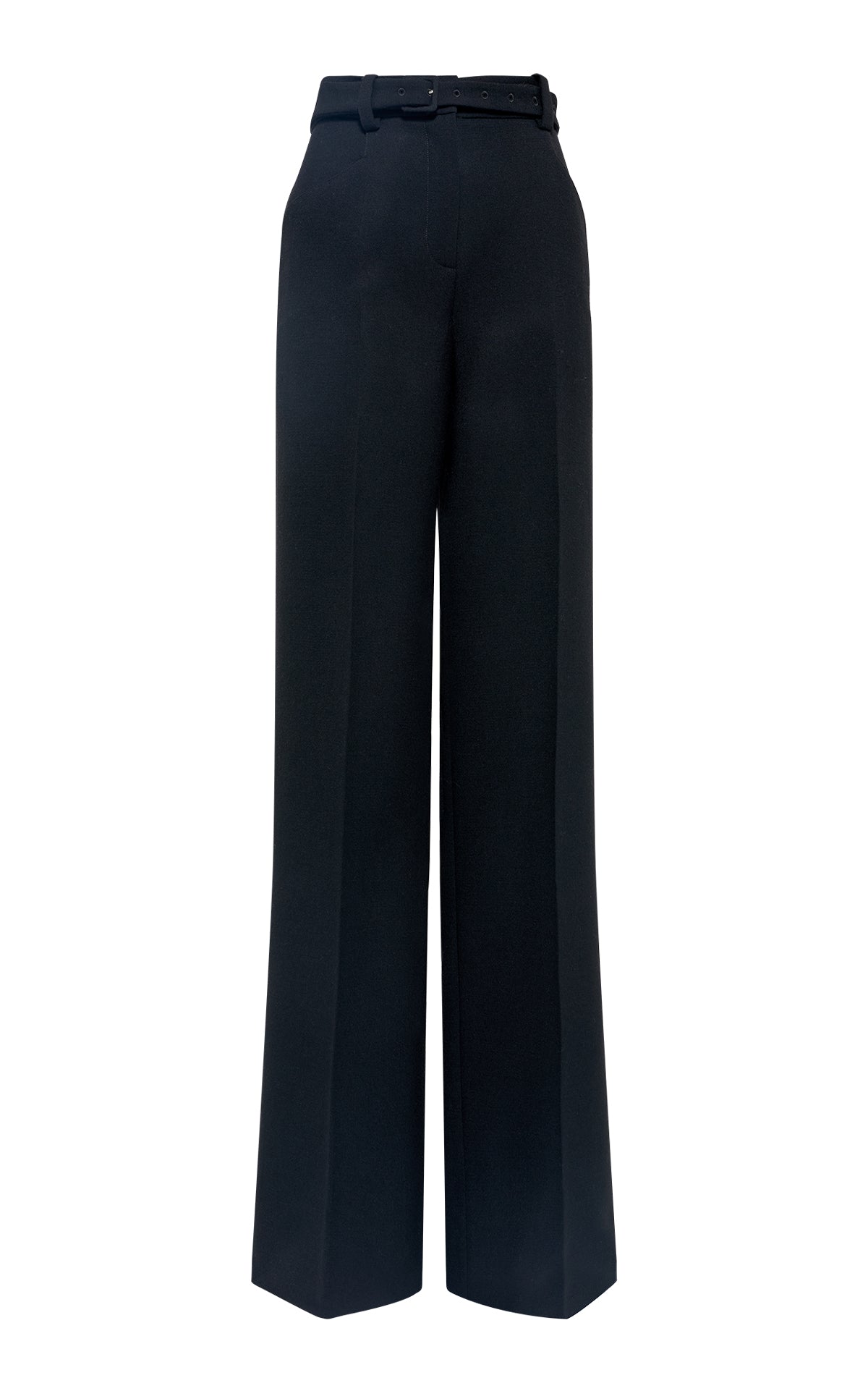 Norman Wide-leg Pant in Black Recycled Virgin Wool