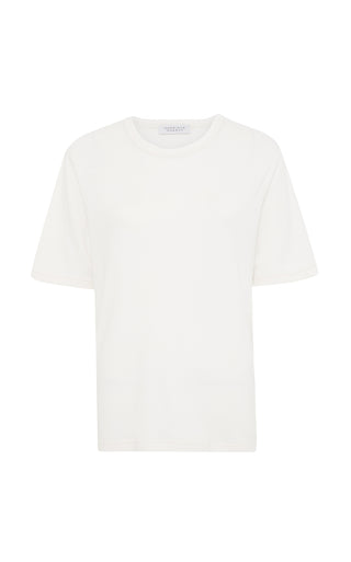 Kirby T-Shirt in Ivory Cashmere Jersey