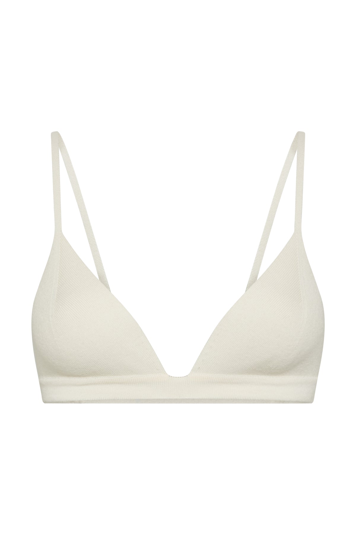 Vesha Knit Bra in Off White Cashmere
