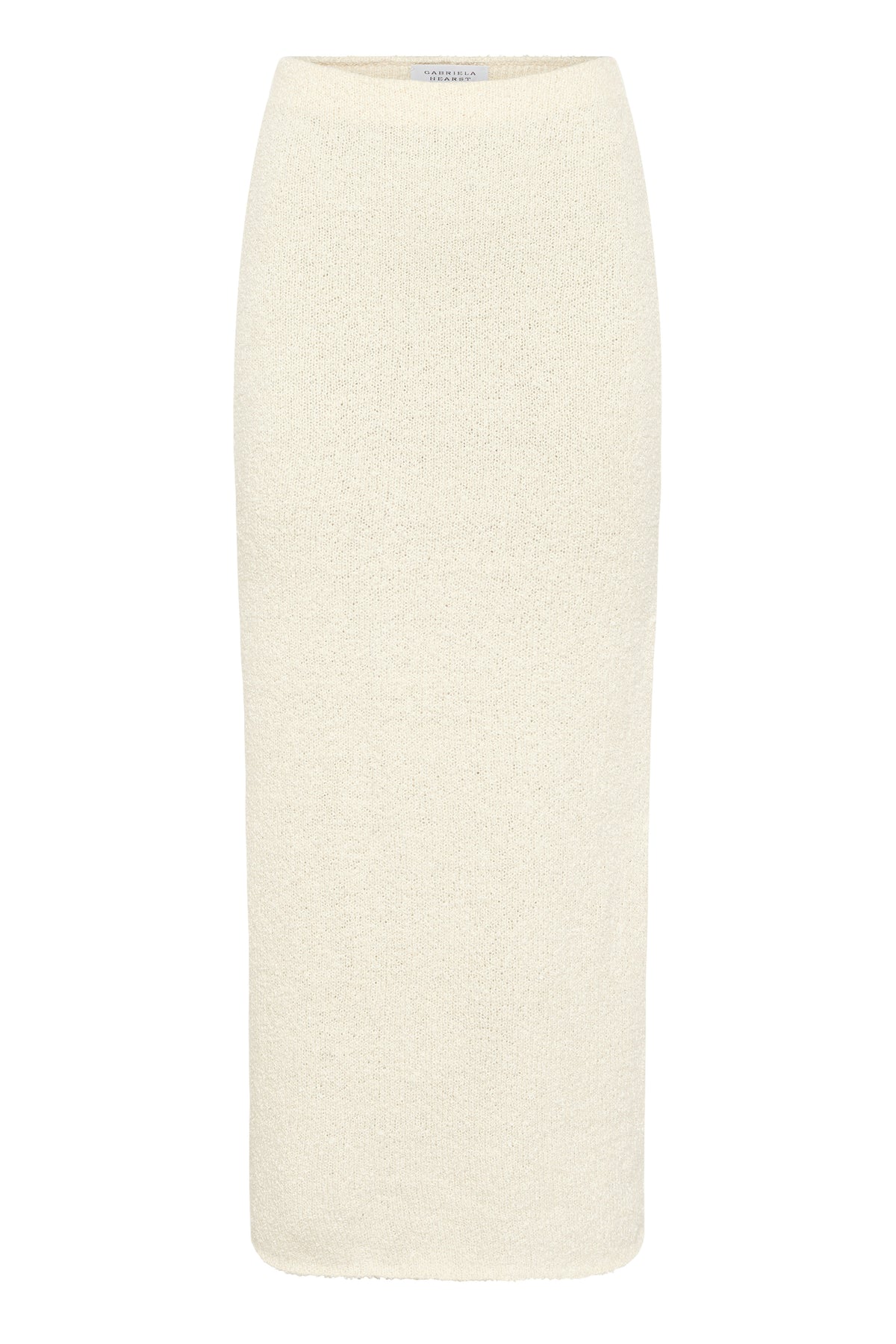 Terranova Knit Maxi Skirt in Off White Mulberry Silk