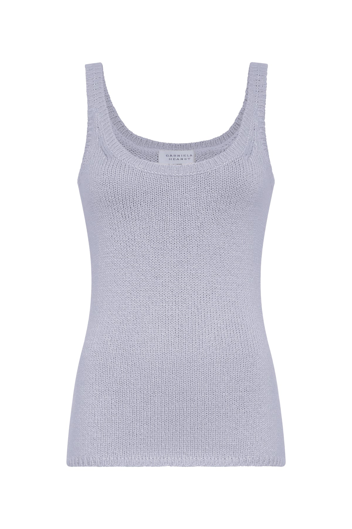 Brigid Knit Tank Top in Light Blue Cashmere