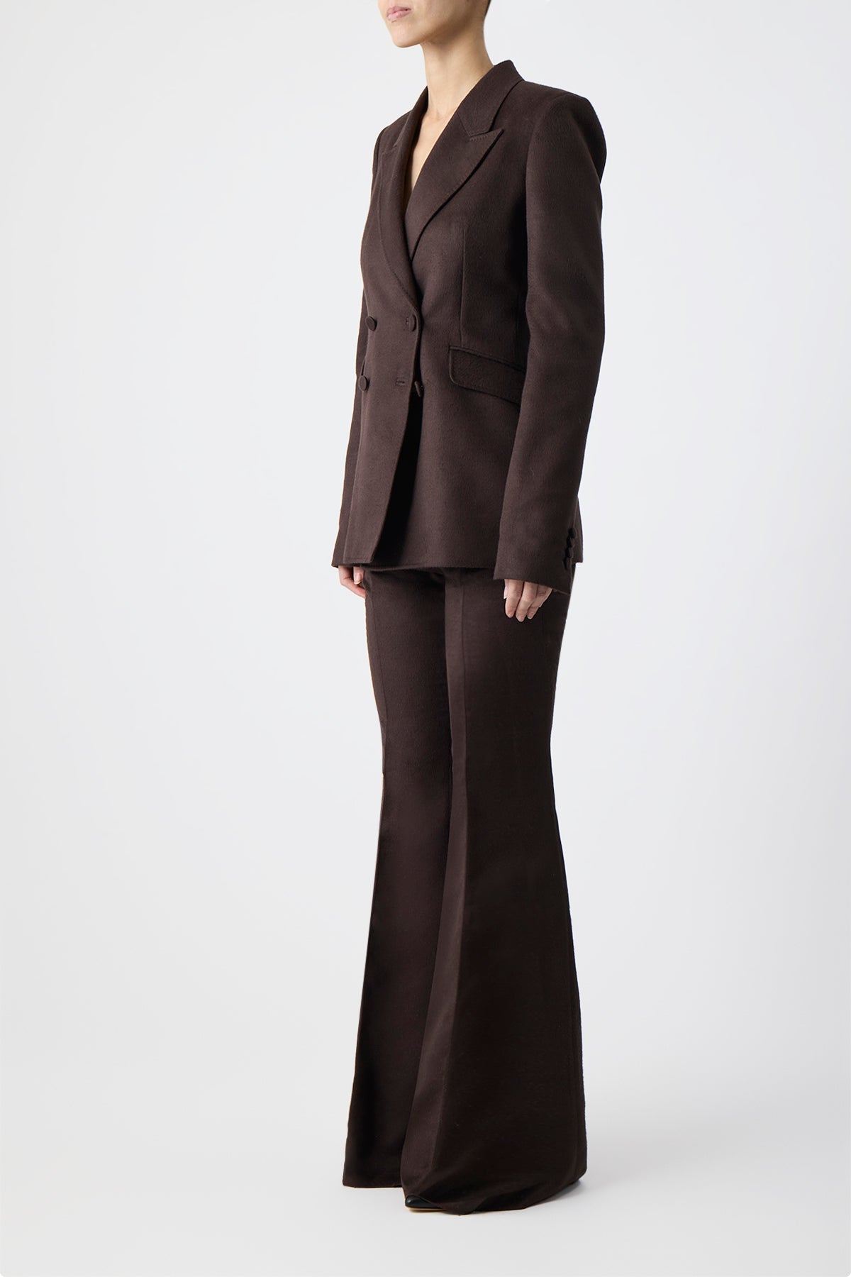 Rhein Pant in Chocolate Winter Silk