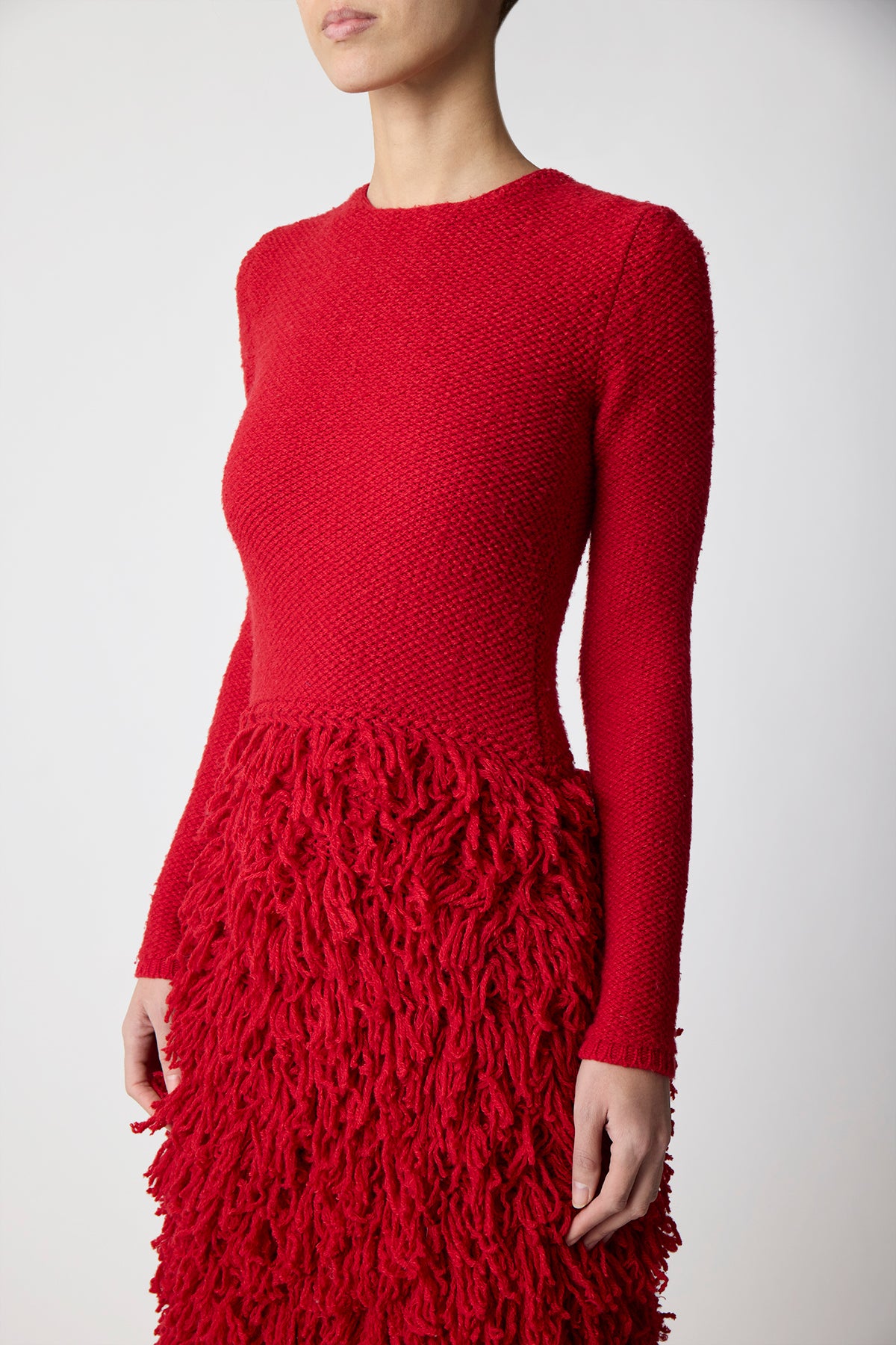 Turner Knit Maxi Dress in Scarlet Red Virgin Wool Cashmere Silk – Gabriela Hearst