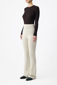 Ornston Knit Pant in Ivory Cashmere