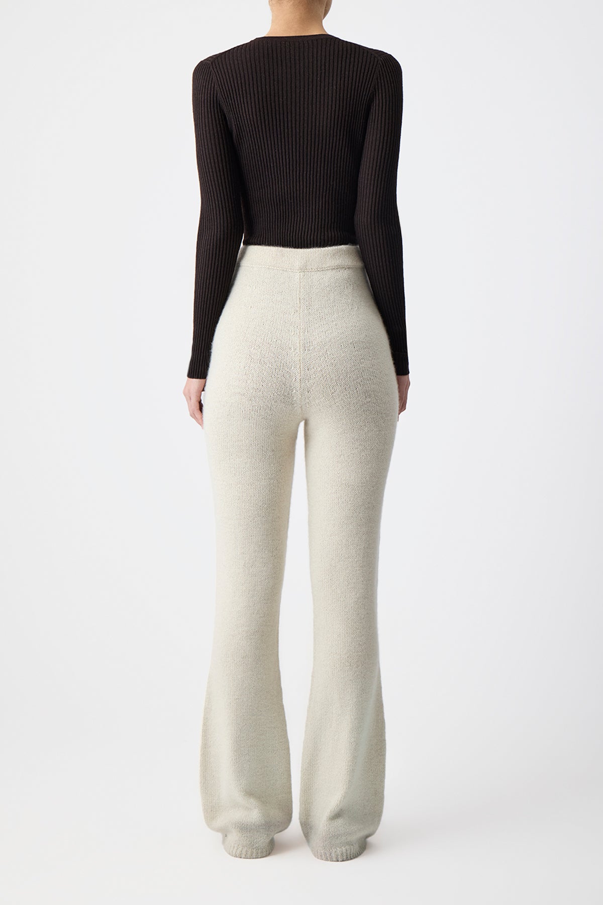 Ornston Knit Pant in Ivory Cashmere