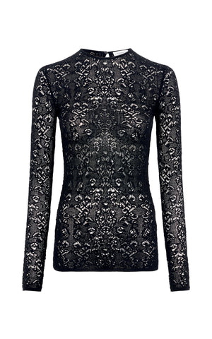 エヴァンダー ニット クルーネック（ブラック カシミアシルク）