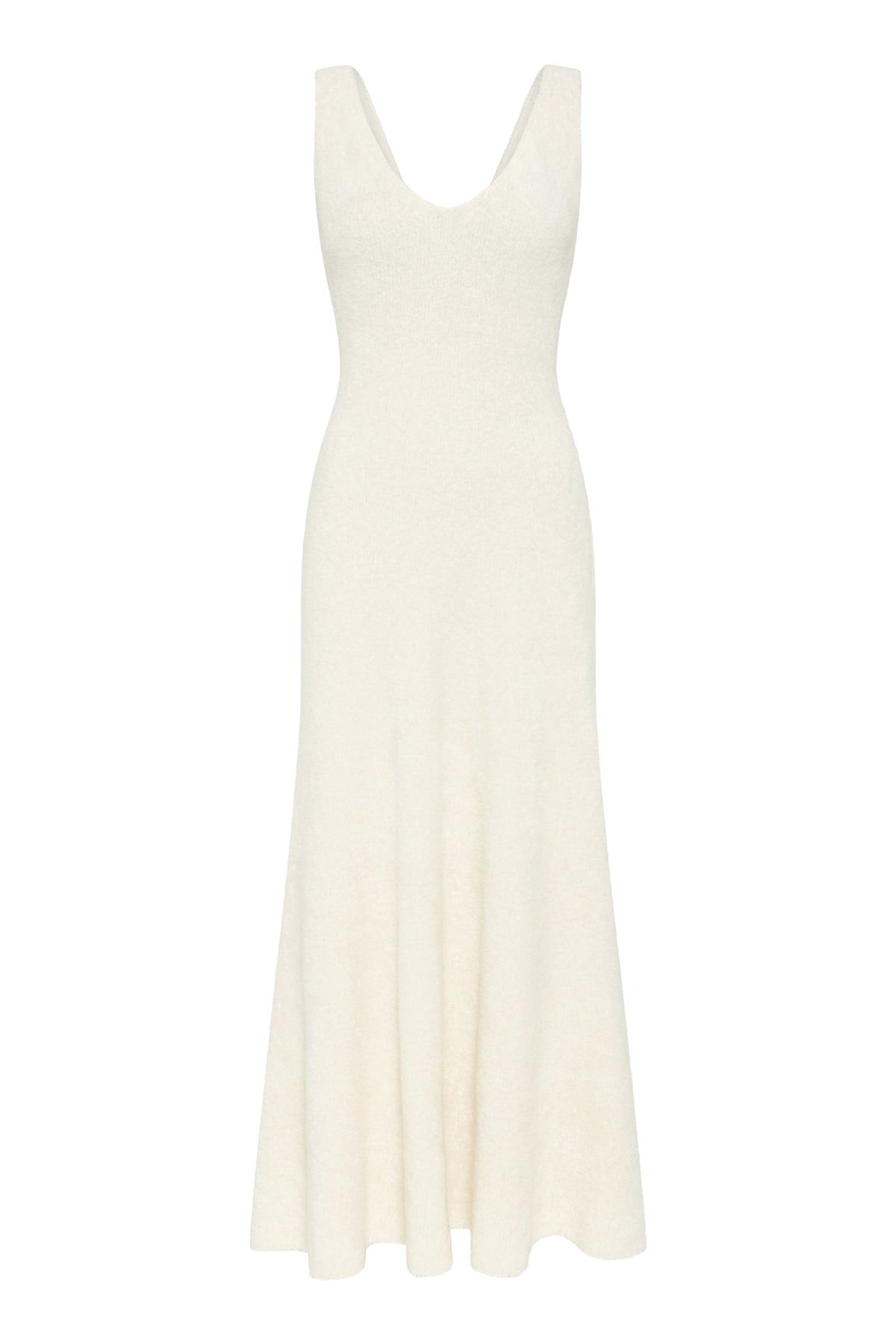 Lady Hall Knit Dress in Ivory Silk