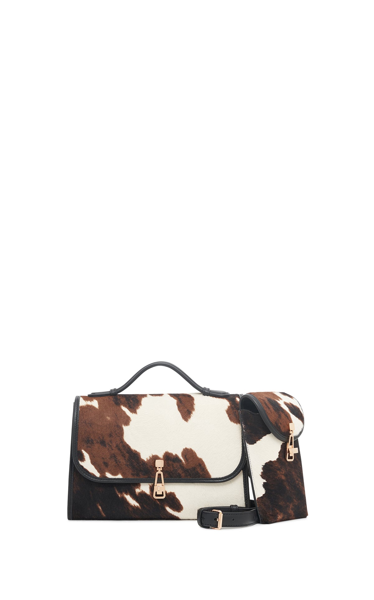 Medium Leonora Bag in Ivory Cognac Multi Pony Hair