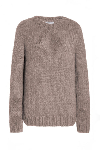 Lawrence Knit Sweater in Deep Olive Welfat Cashmere