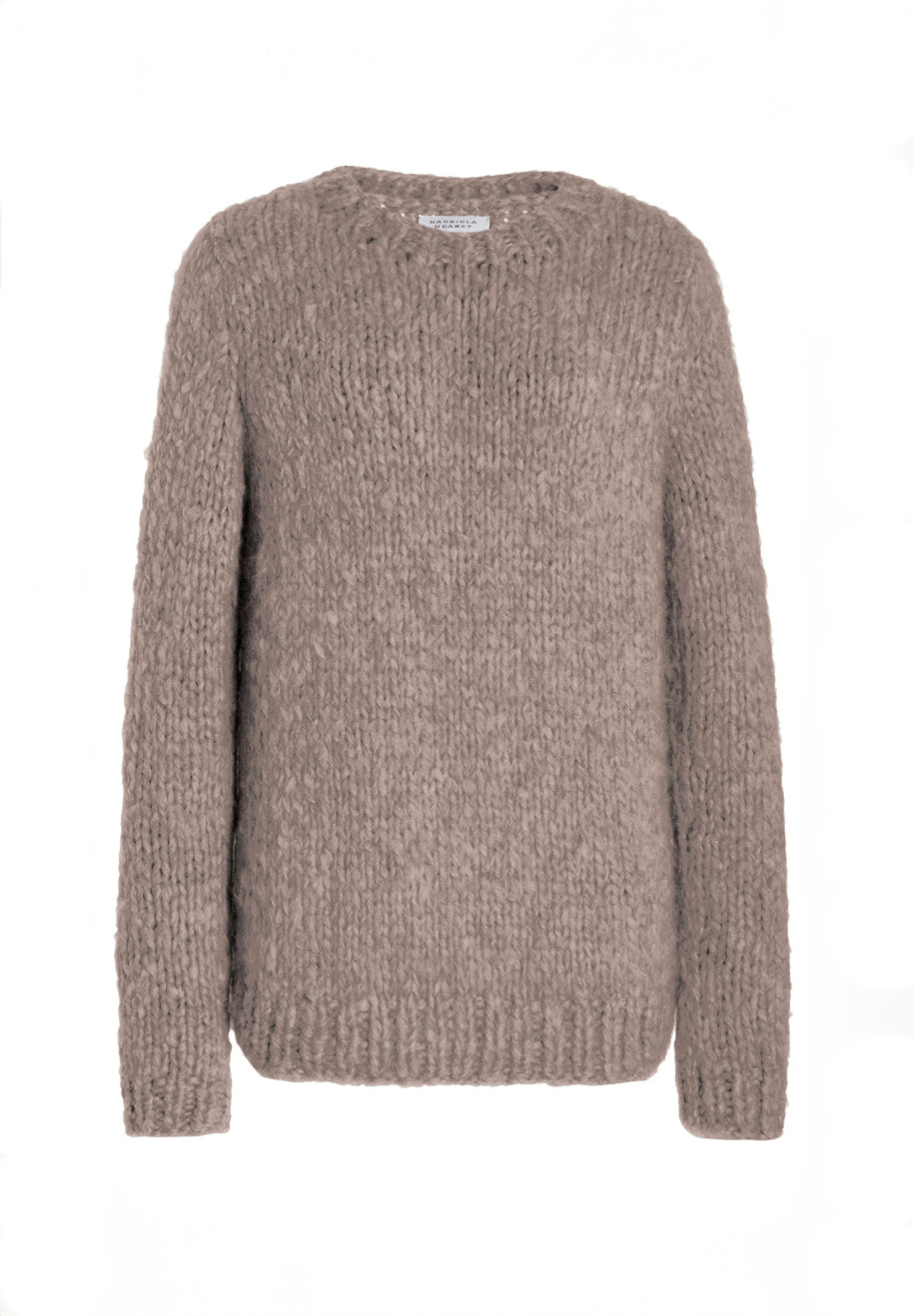 Lawrence Knit Crewneck Sweater in Walnut Welfat Cashmere