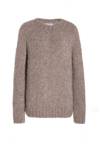 Lawrence Knit Sweater in Walnut Welfat Cashmere