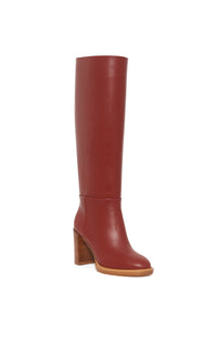 Bocca Knee High Boot in Burnt Sienna Leather