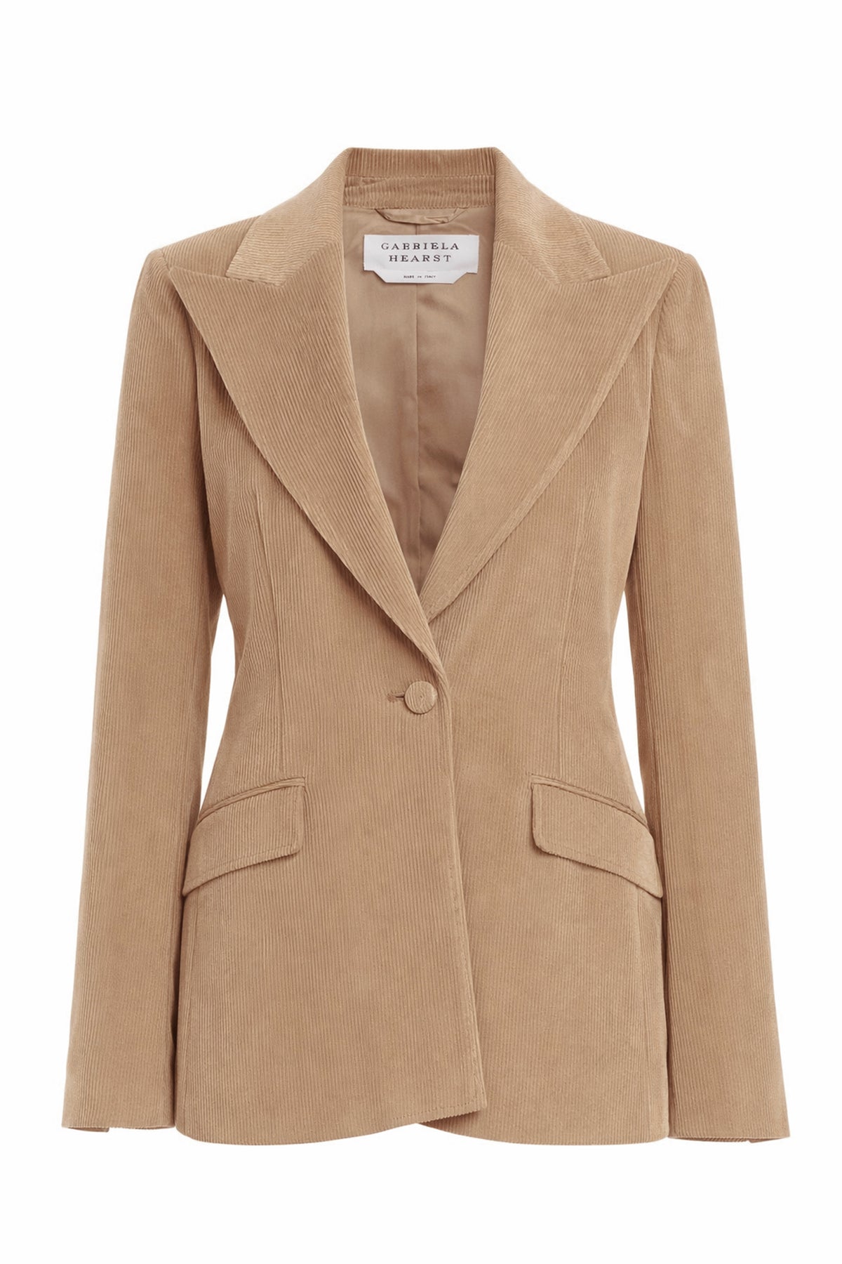 Leiva Blazer in Camel Cashmere Corduroy
