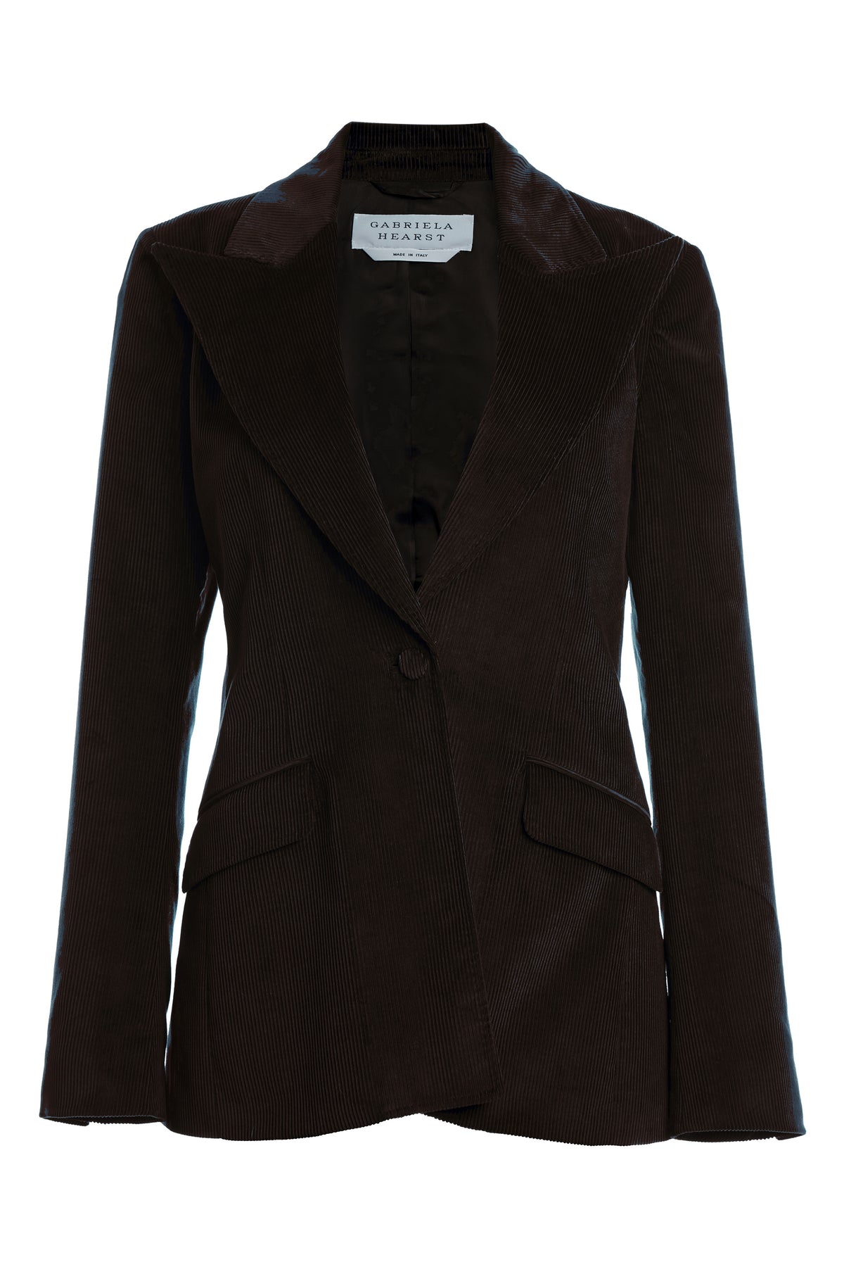 Leiva Blazer in Chocolate Cashmere Corduroy