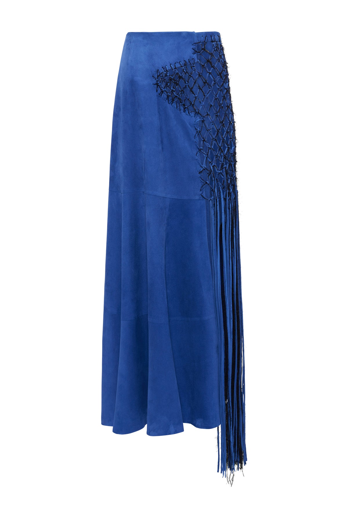 Riverine Skirt In Colbalt Suede