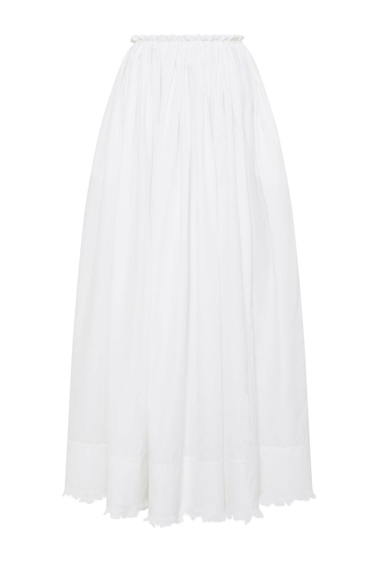 Verida Skirt in Ivory Sea Island Cotton