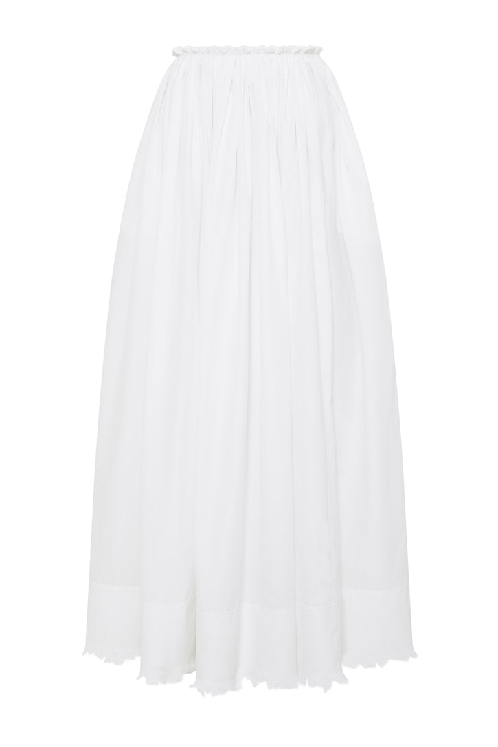 Verida Skirt in Ivory Sea Island Cotton