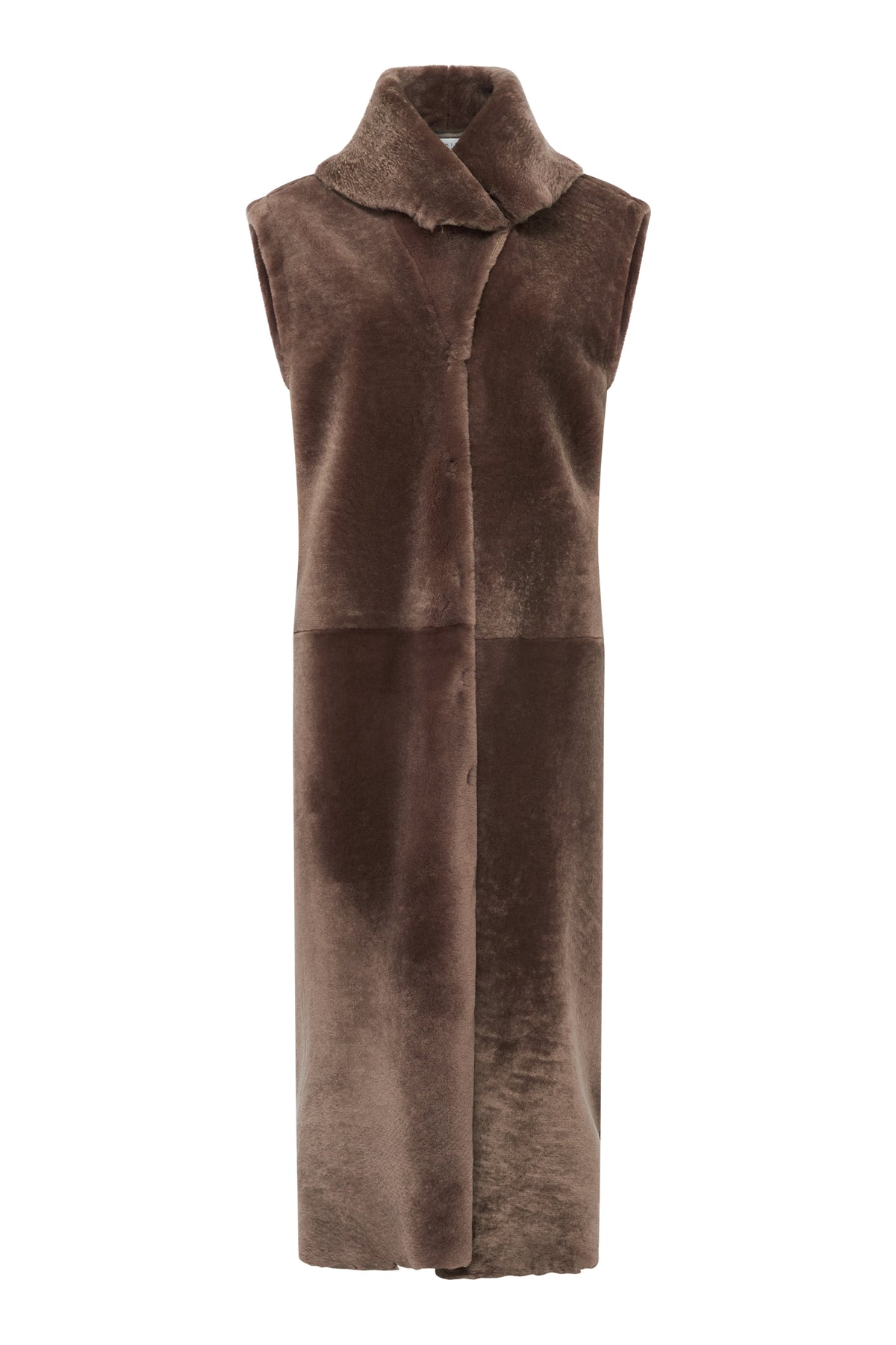 Smith Raw Cut Coat Liner in Mocha Shearling