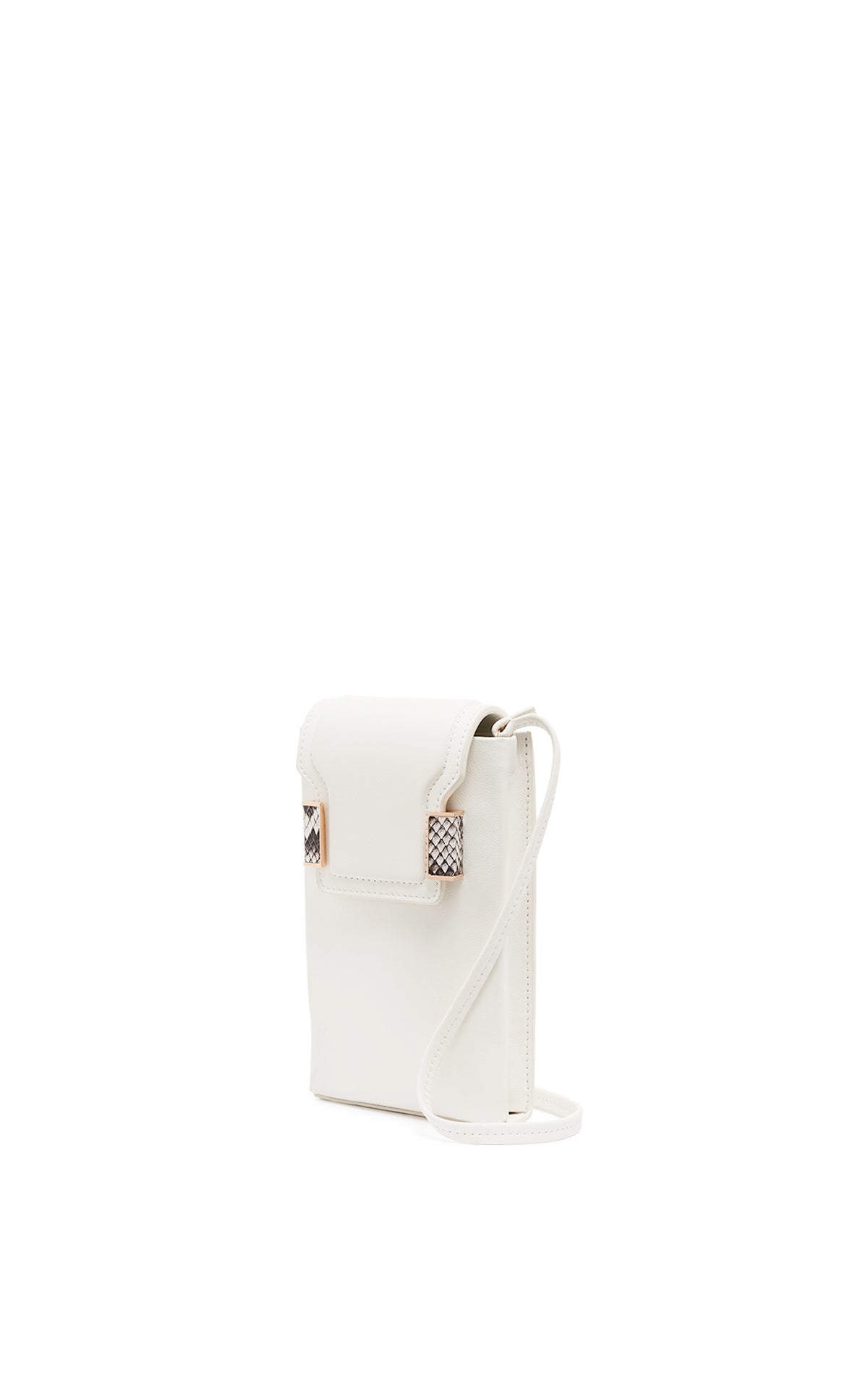 Phone Pouch in Ivory Leather