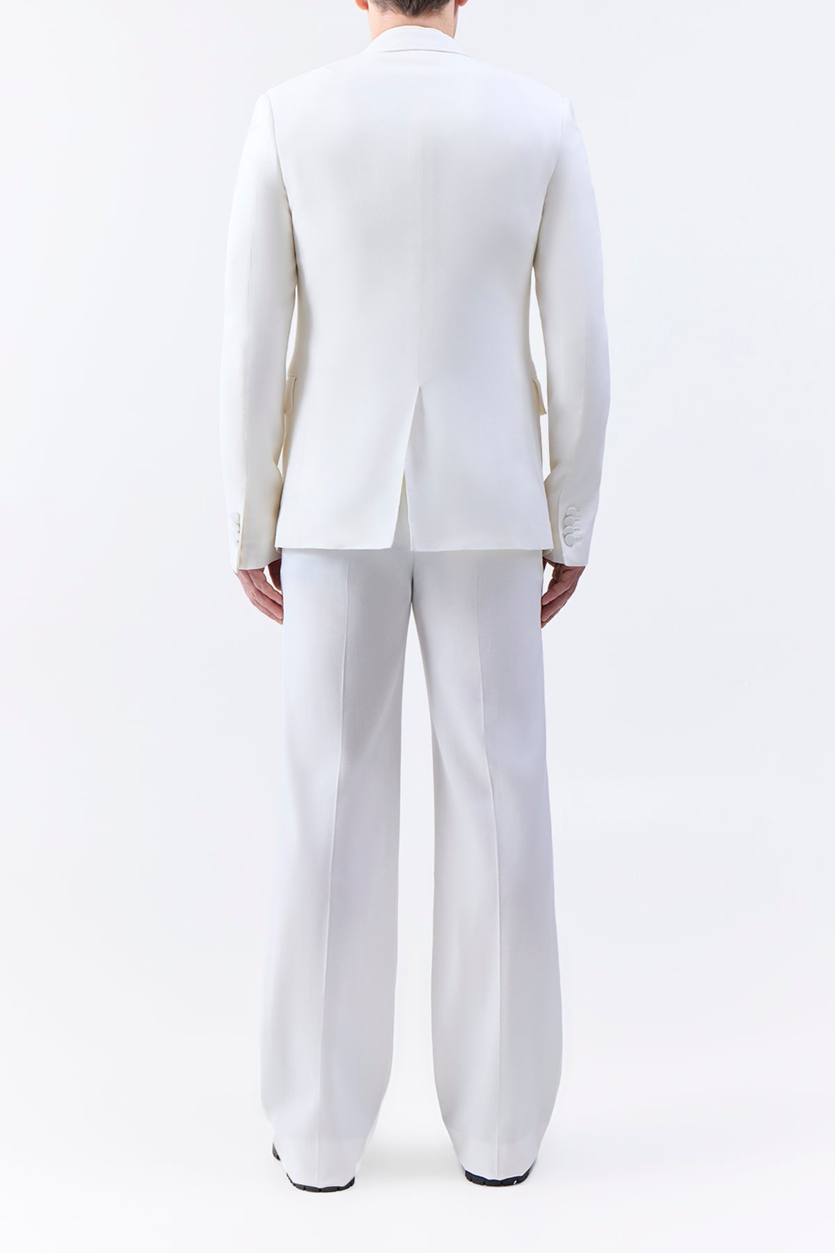 Vista Pant in Ivory Wool Twill