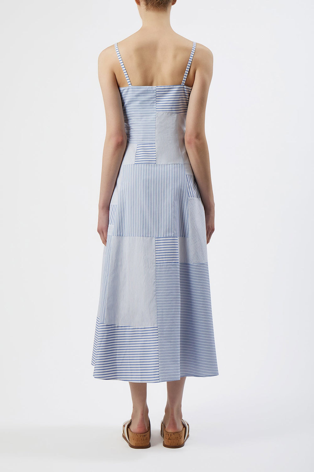 Margritte Dress in Multi Cotton Linen