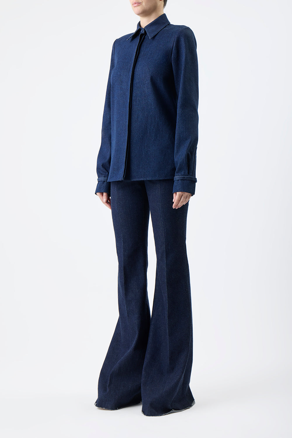 Cruz Shirt in Organic Raw Denim – Gabriela Hearst